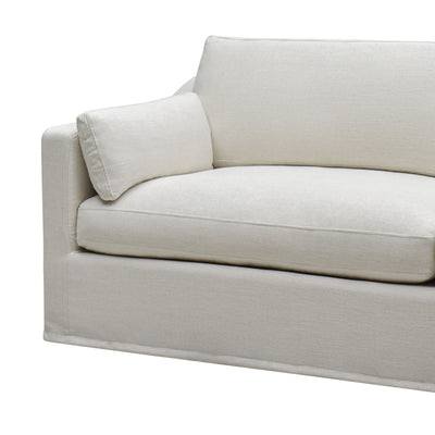Clovelly 4 Seat Hamptons Sofa Ivory Linen Blend