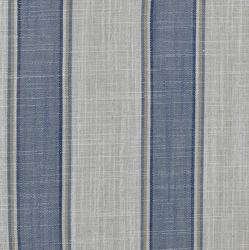 Bondi Hamptons Armchair Blue Sky Stripe W/White Piping Linen Blend