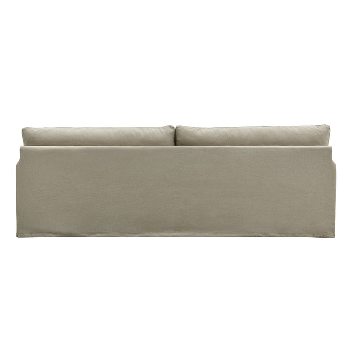 Byron Hamptons 4 Seat Sofa Natural W/White Piping