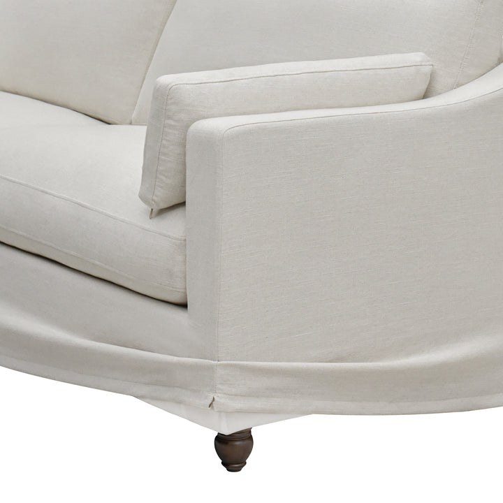 Clovelly Hamptons 4 Seat Sofa Ivory