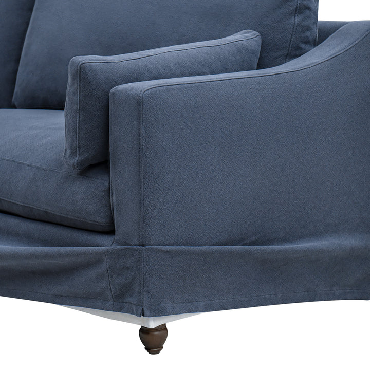 Slip Cover Only - Clovelly Hamptons 4 Seat Sofa Navy