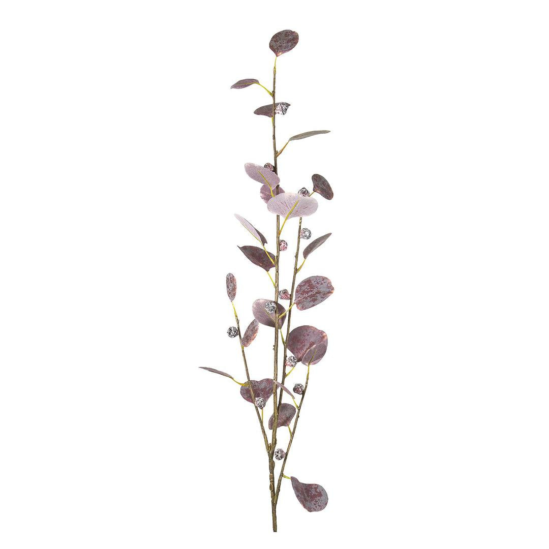 Eucalyptus leaf Spray Burgundy 90cm