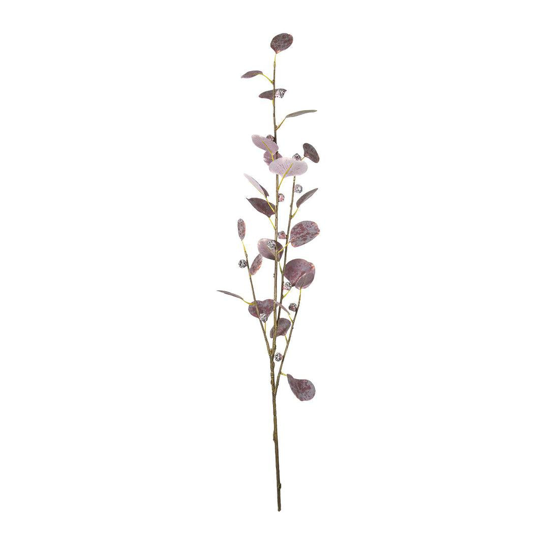 Eucalyptus leaf Spray Burgundy 90cm
