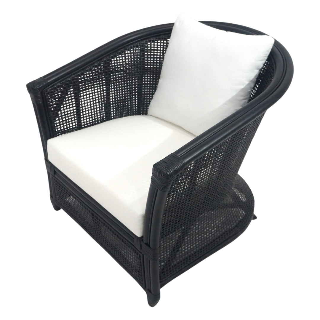 Cayman Armchair Rattan Cream Cushion