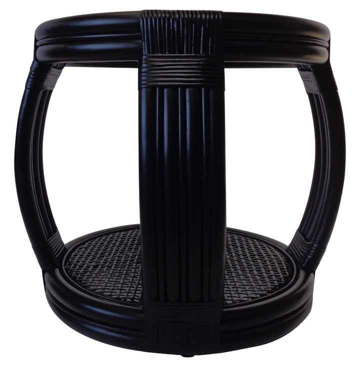 Cayman Rattan Side Table Black