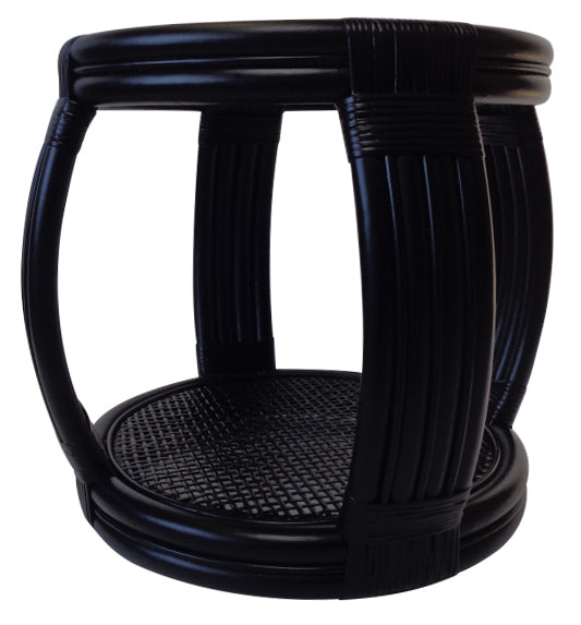 Cayman Rattan Side Table Black