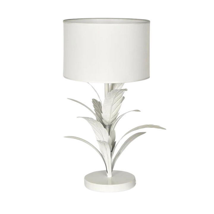 Palm Table Lamp White - Lamp Base Only