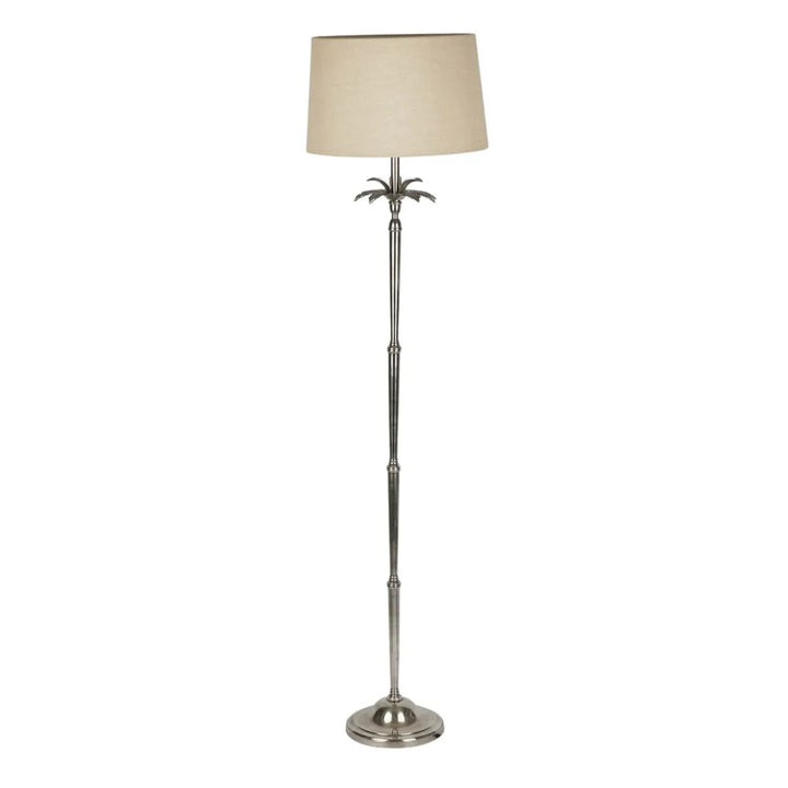 Casablanca Floor Lamp Base Antique Silver