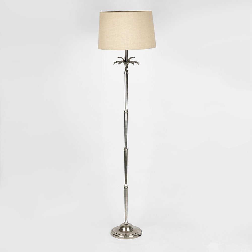 Casablanca Floor Lamp Base Antique Silver- Base Only