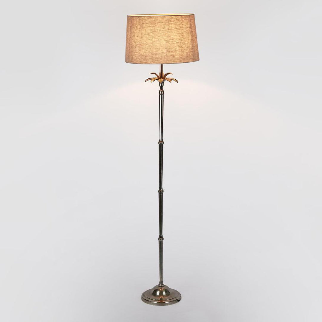Casablanca Floor Lamp Base Antique Silver- Base Only