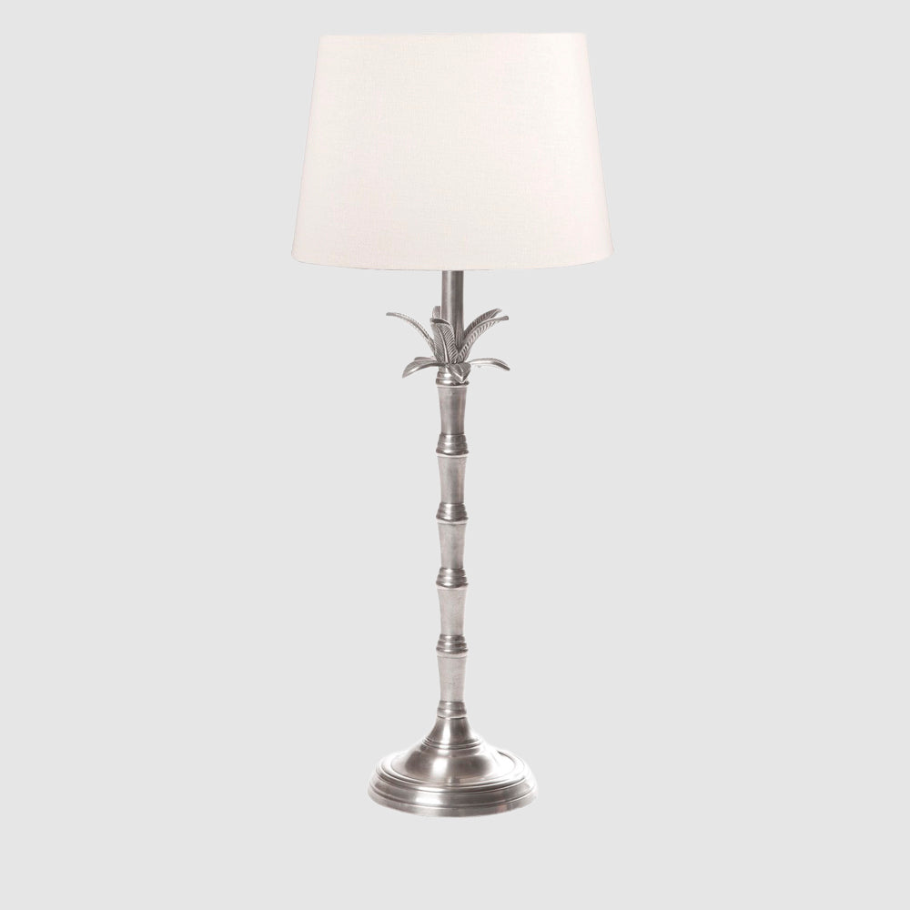 Bahama Table Lamp Base Small Silver- Base Only