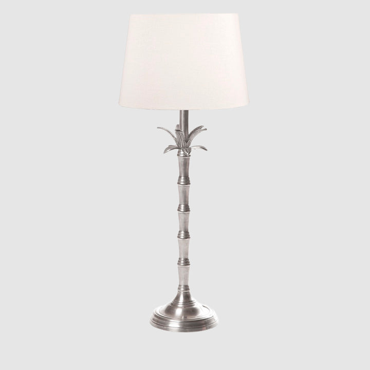 Bahama Table Lamp Base Small Silver- Base Only