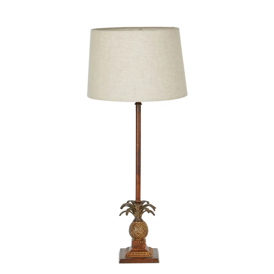 Caribbean Pineapple Table Lamp Base Brown