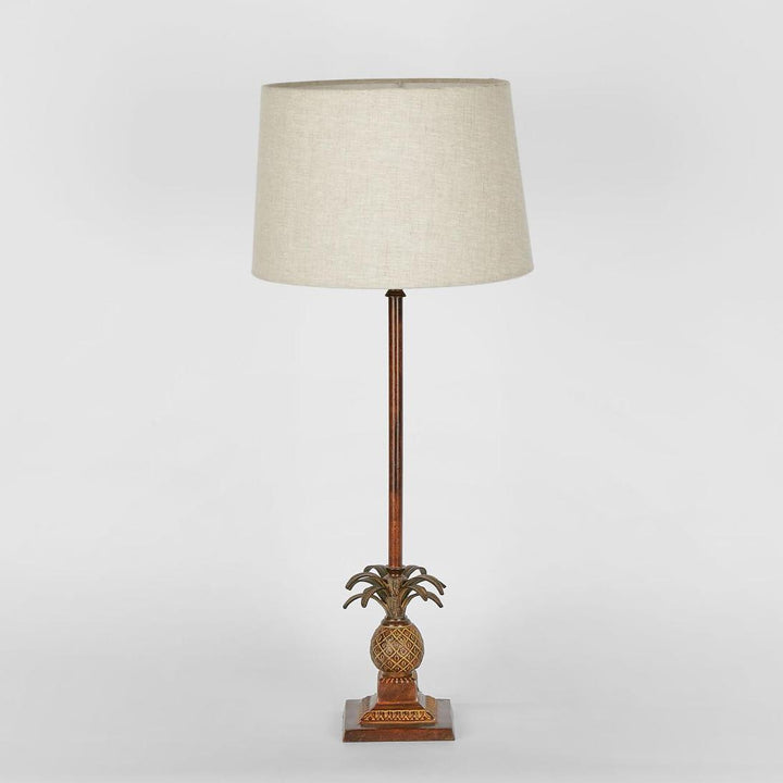 Caribbean Pineapple Table Lamp Base Brown- Base Only