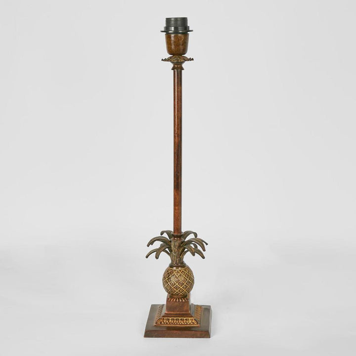 Caribbean Pineapple Table Lamp Base Brown- Base Only
