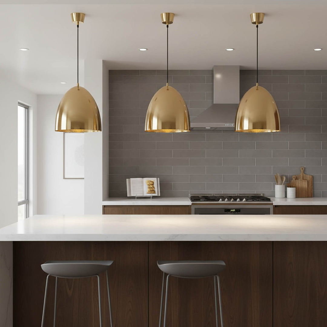 Egg Ceiling Pendant Brass