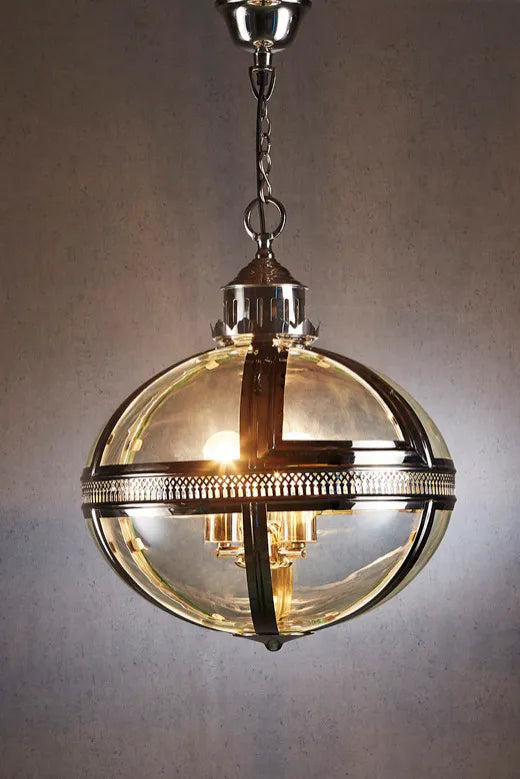 Oxford Ceiling Pendant Shiny Nickel