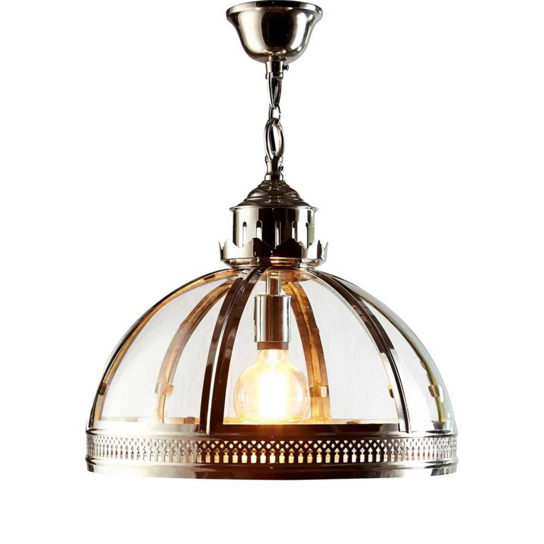 Winston Ceiling Pendant Small Shiny Nickel