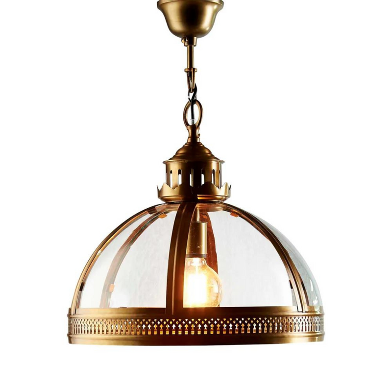 Gage Ceiling Pendant Small Brass
