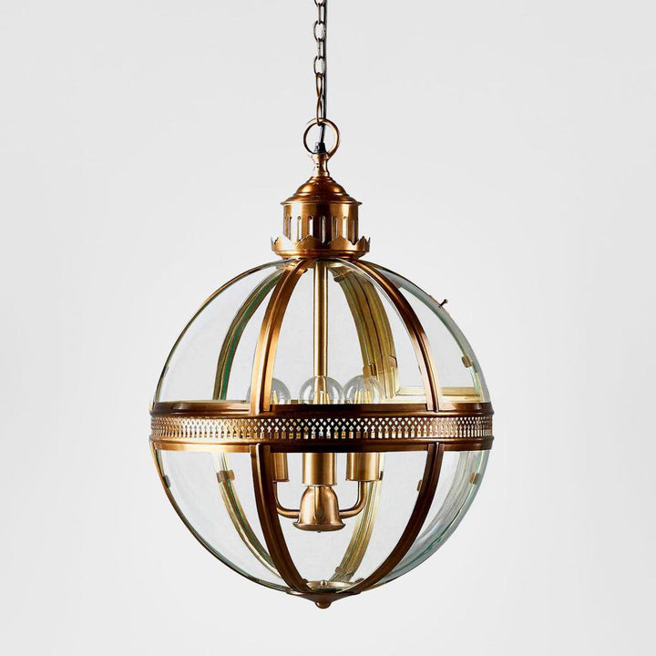 Saxon Ceiling Pendant Medium Antique Brass