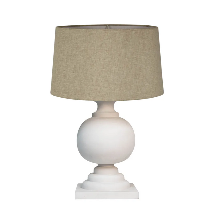 Coach Table Lamp Base White