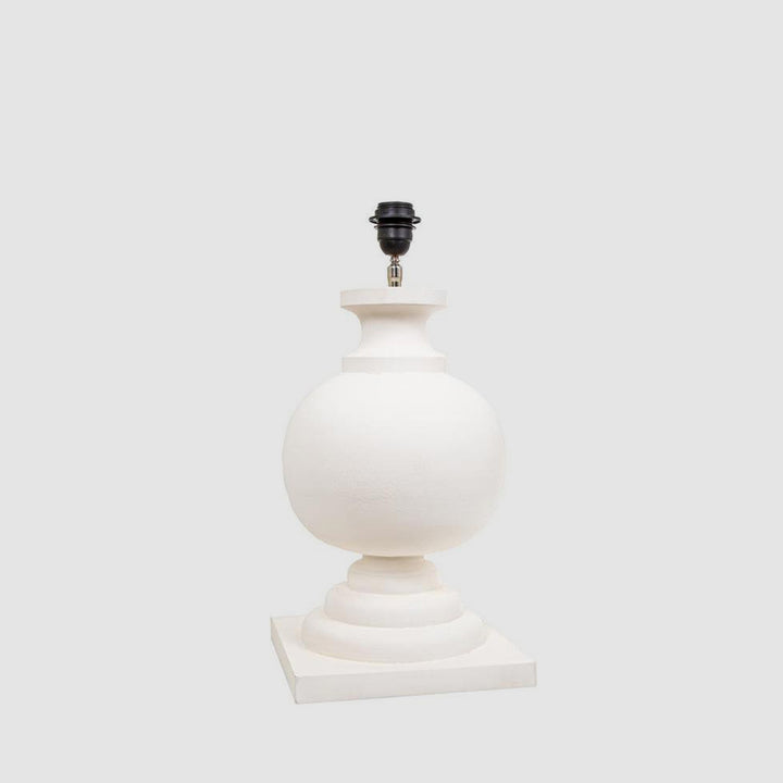 Coach Table Lamp Base White- Base Only
