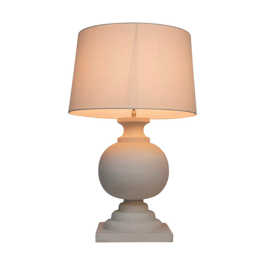 Coach Table Lamp Base White