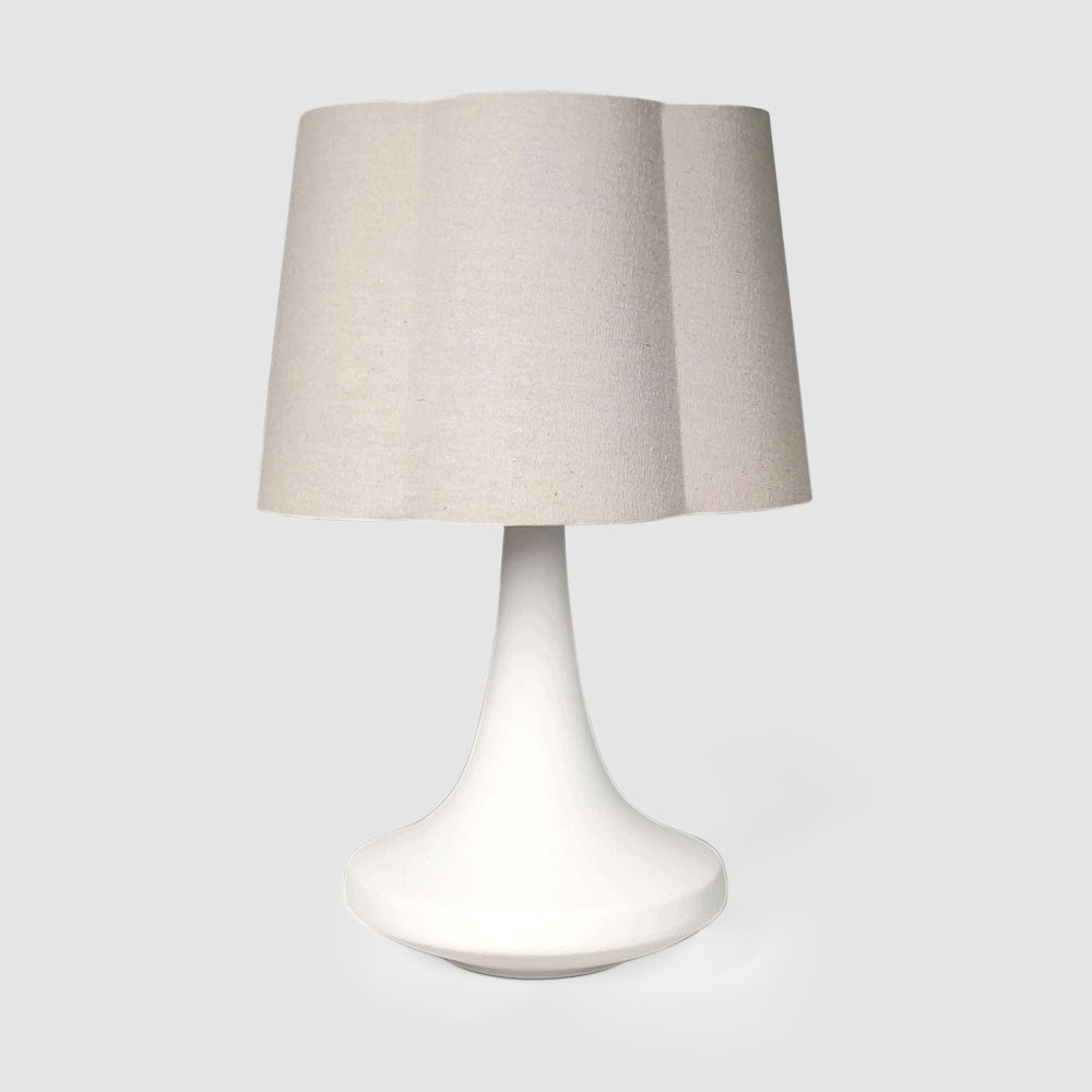 Soren Table Lamp & Linen Shade White