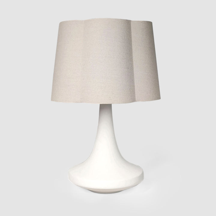 Soren Table Lamp & Linen Shade White