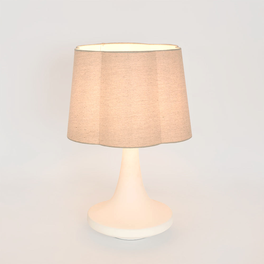 Soren Table Lamp & Linen Shade White