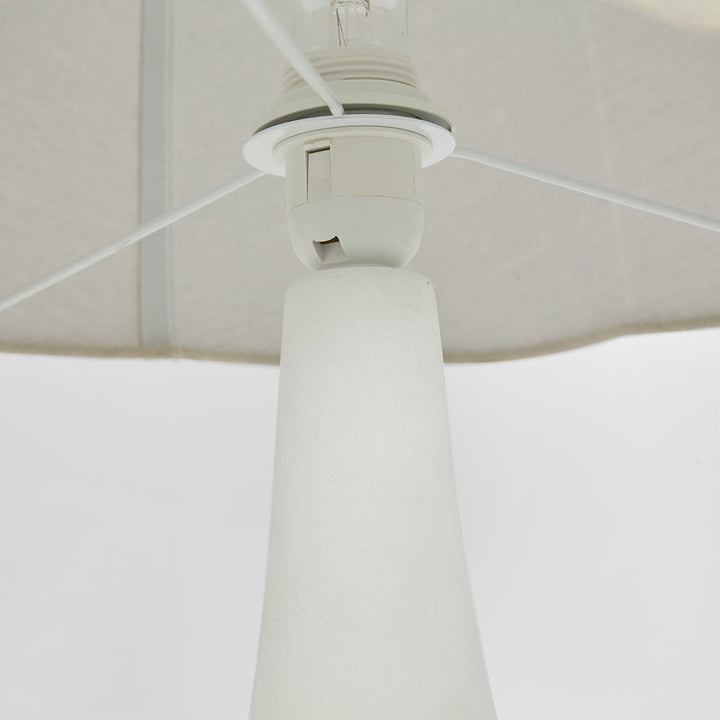 Soren Table Lamp & Linen Shade White