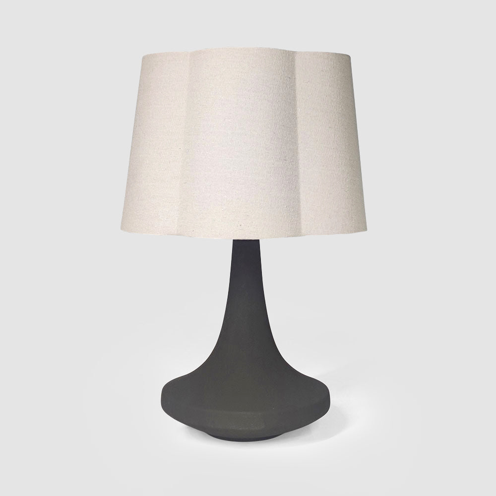 Soren Table Lamp & Linen Shade Black