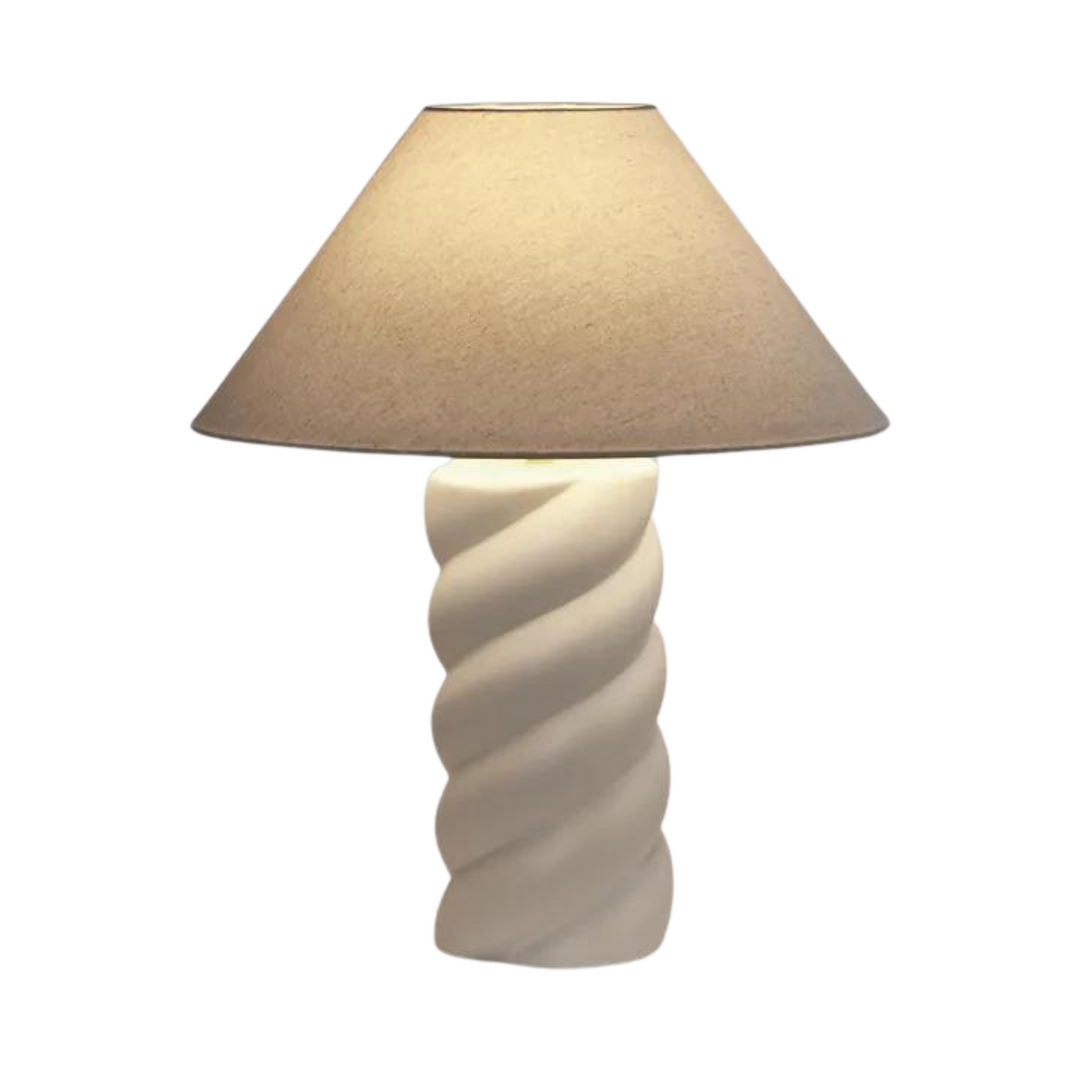 Twist Column Lamp & Shade