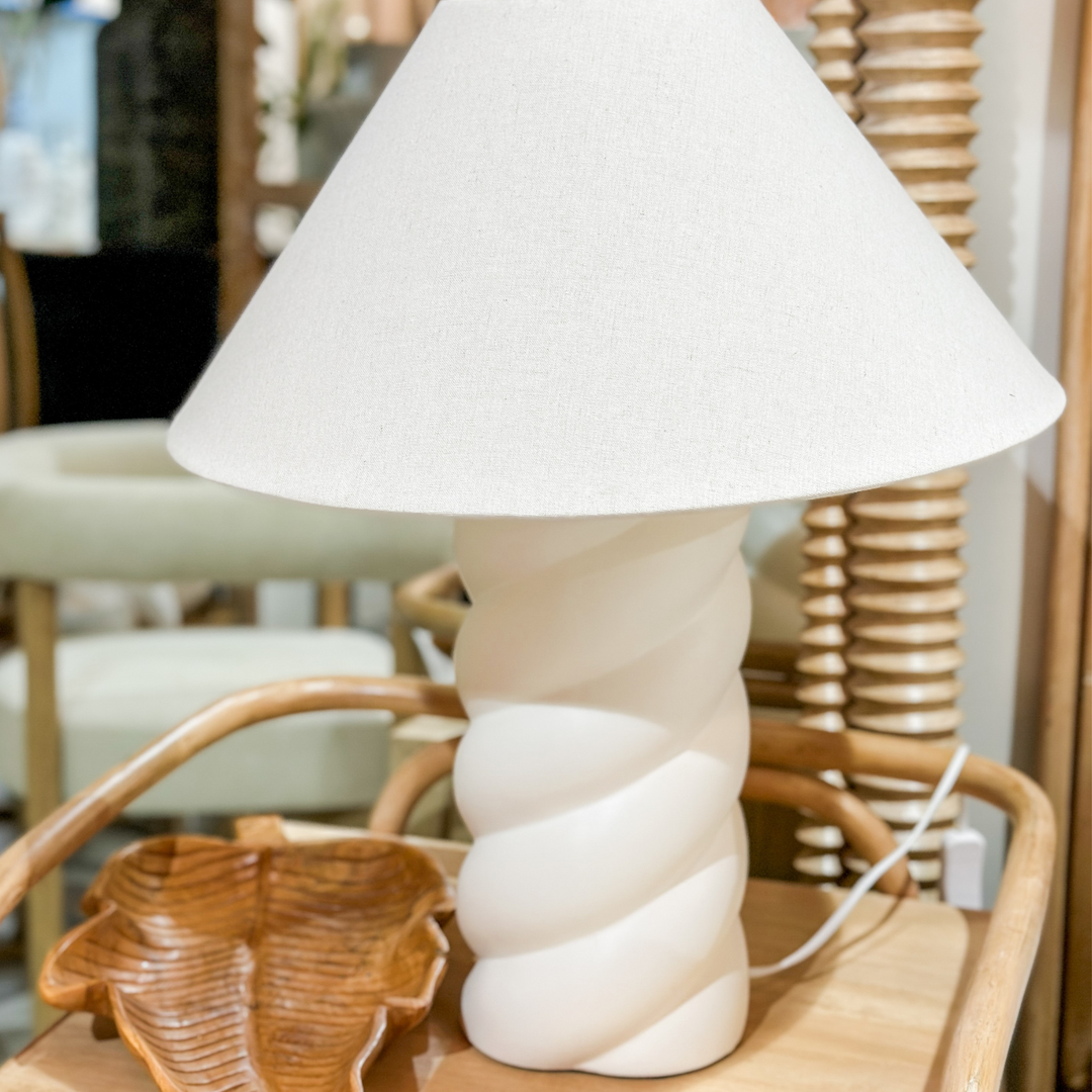 Twist Column Lamp & Shade