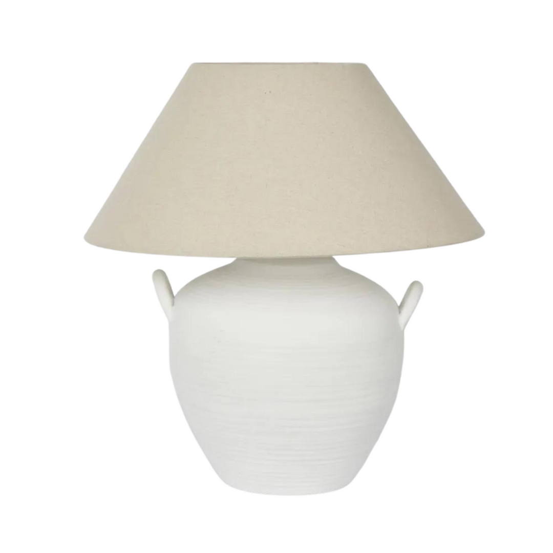 Camille White Table Lamp & Shade