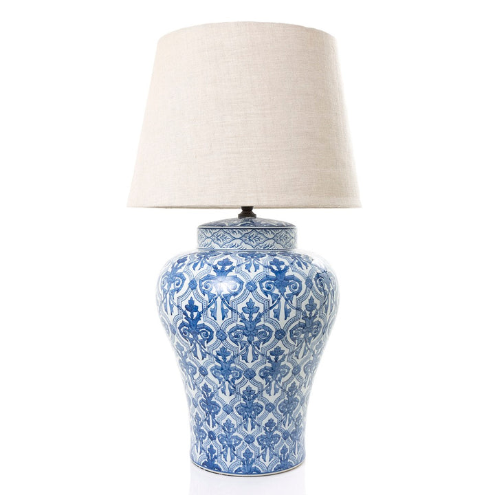 Churchill Ceramic Table Lamp Base Blue and White- Base Only