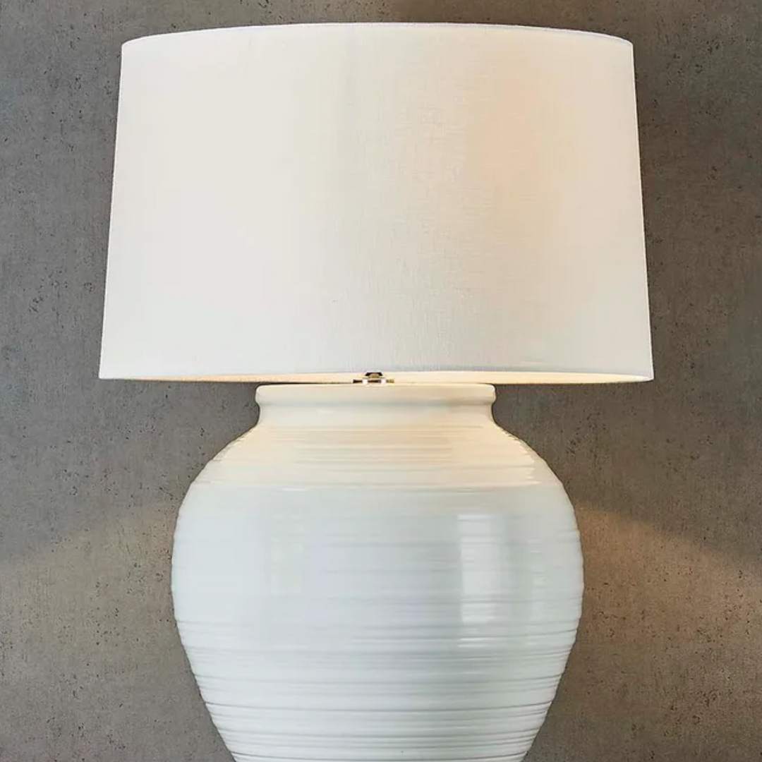 Montauk Ceramic Table Lamp Base White