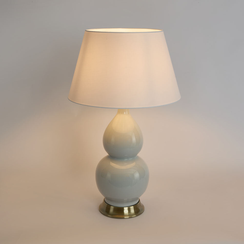 Terrigal Ceramic Pale Blue Table Lamp & Shade