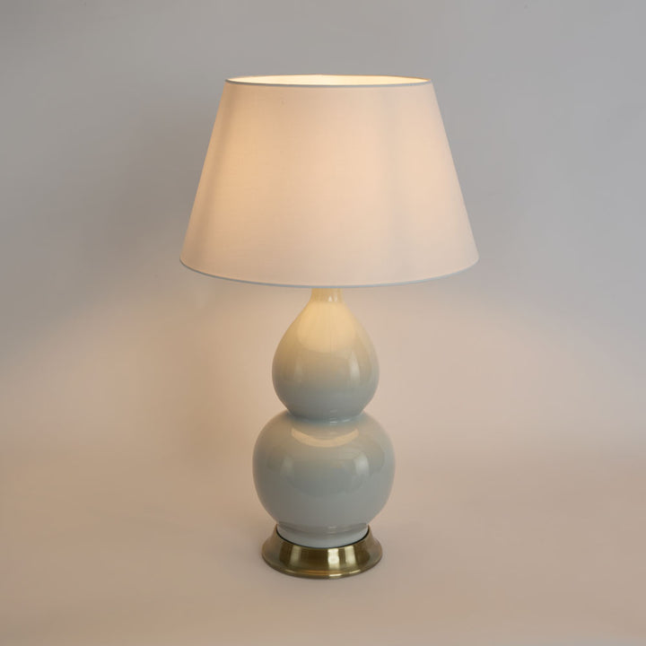 Terrigal Ceramic Pale Blue Table Lamp & Shade