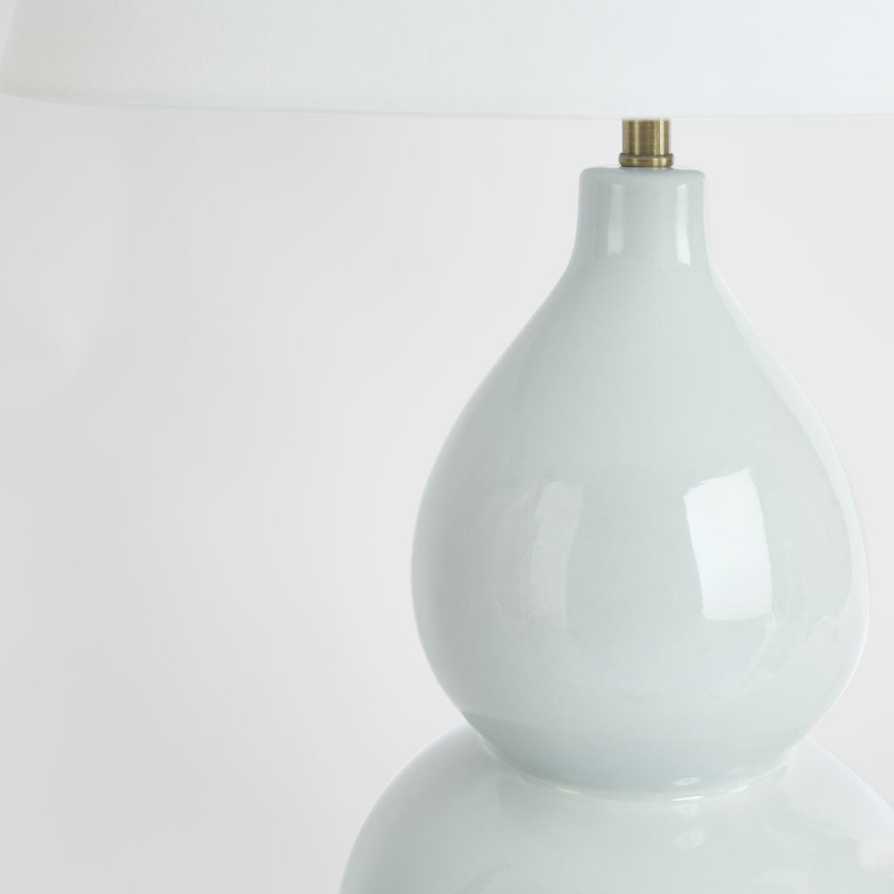 Terrigal Ceramic Pale Blue Table Lamp & Shade