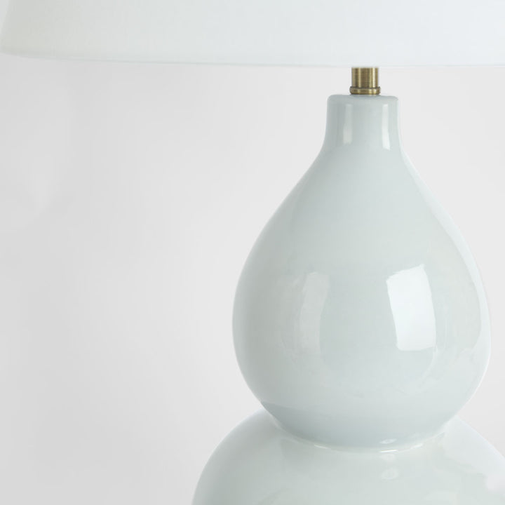 Terrigal Ceramic Pale Blue Table Lamp & Shade