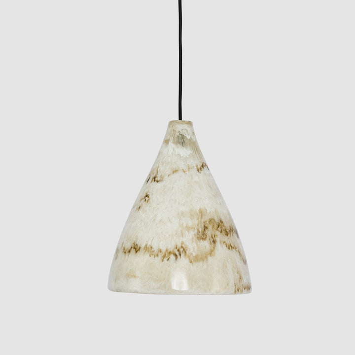 Cove Resin Pendant Light Beige