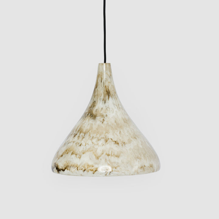 Cove Resin Wide Pendant Light Beige