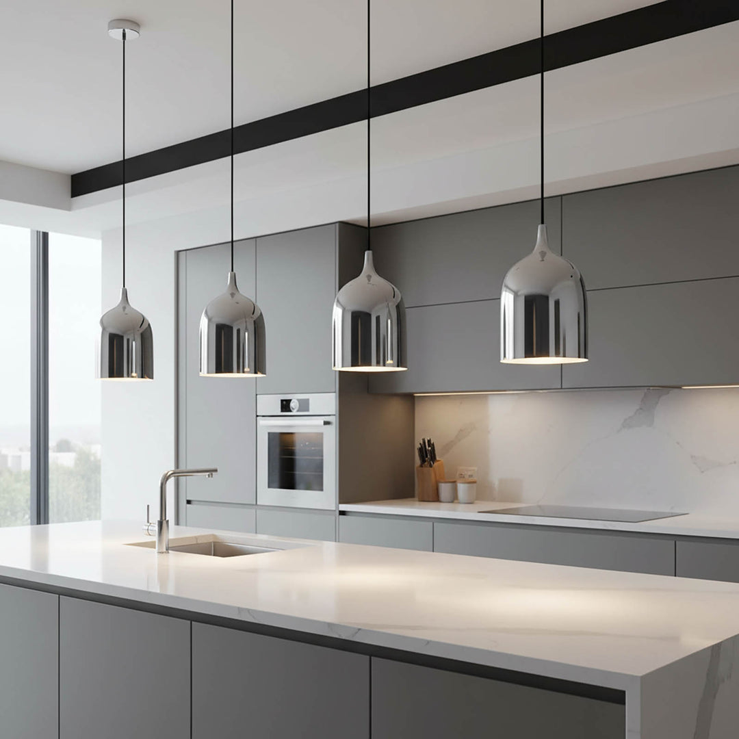 Lumi-R Ceiling Pendant Silver