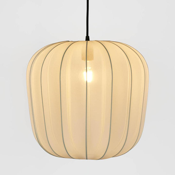 Pumpkin Ceiling Pendant Large Ivory (Shade only) DO NOT TURN ON KIT ONLY