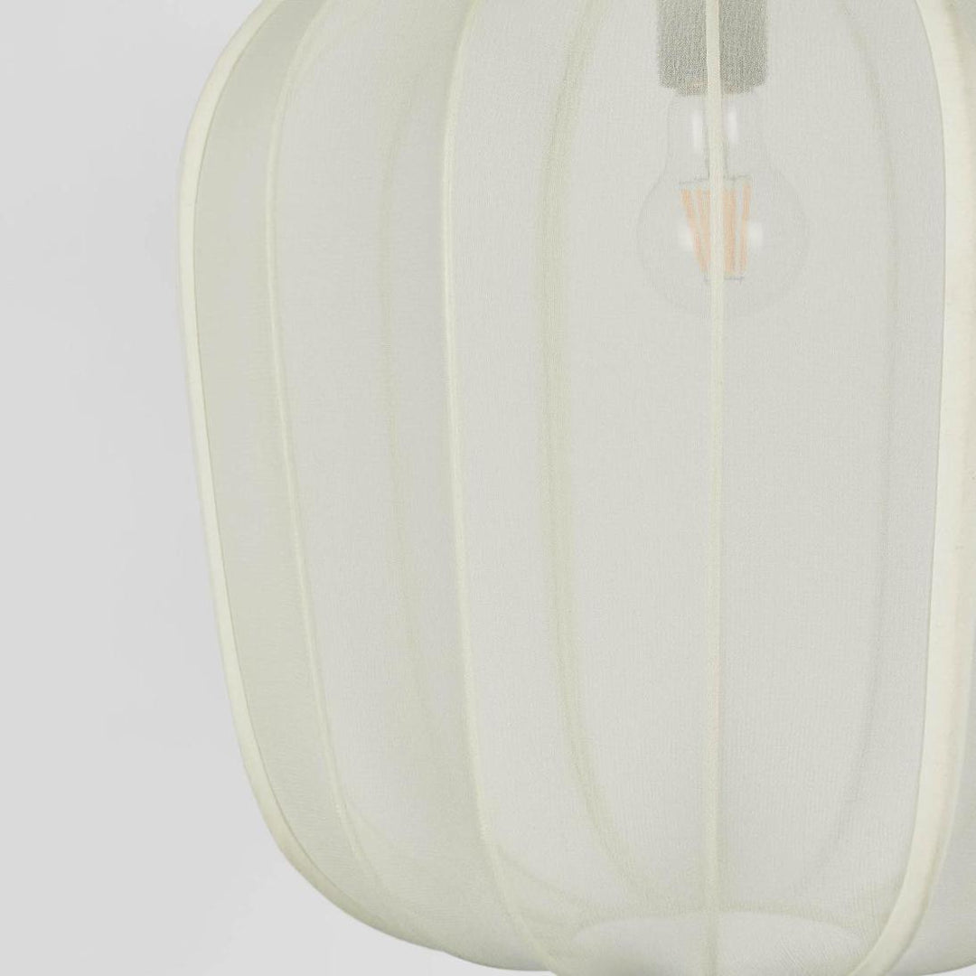 Pumpkin Ceiling Pendant Large Ivory (Shade only) DO NOT TURN ON KIT ONLY