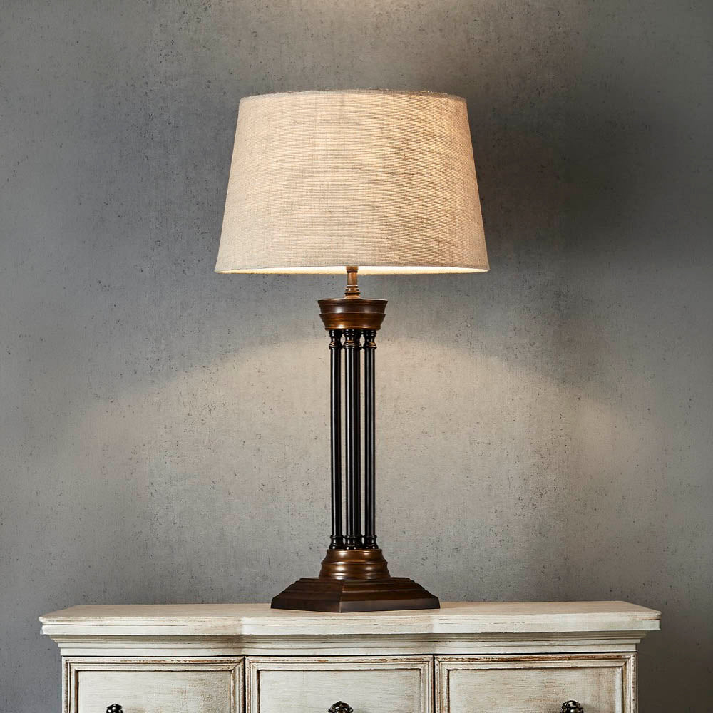 Hudson Table Table Lamp Base Bronze- Base Only