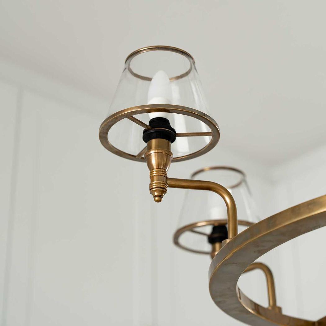 Sienna Chandelier Antique Brass