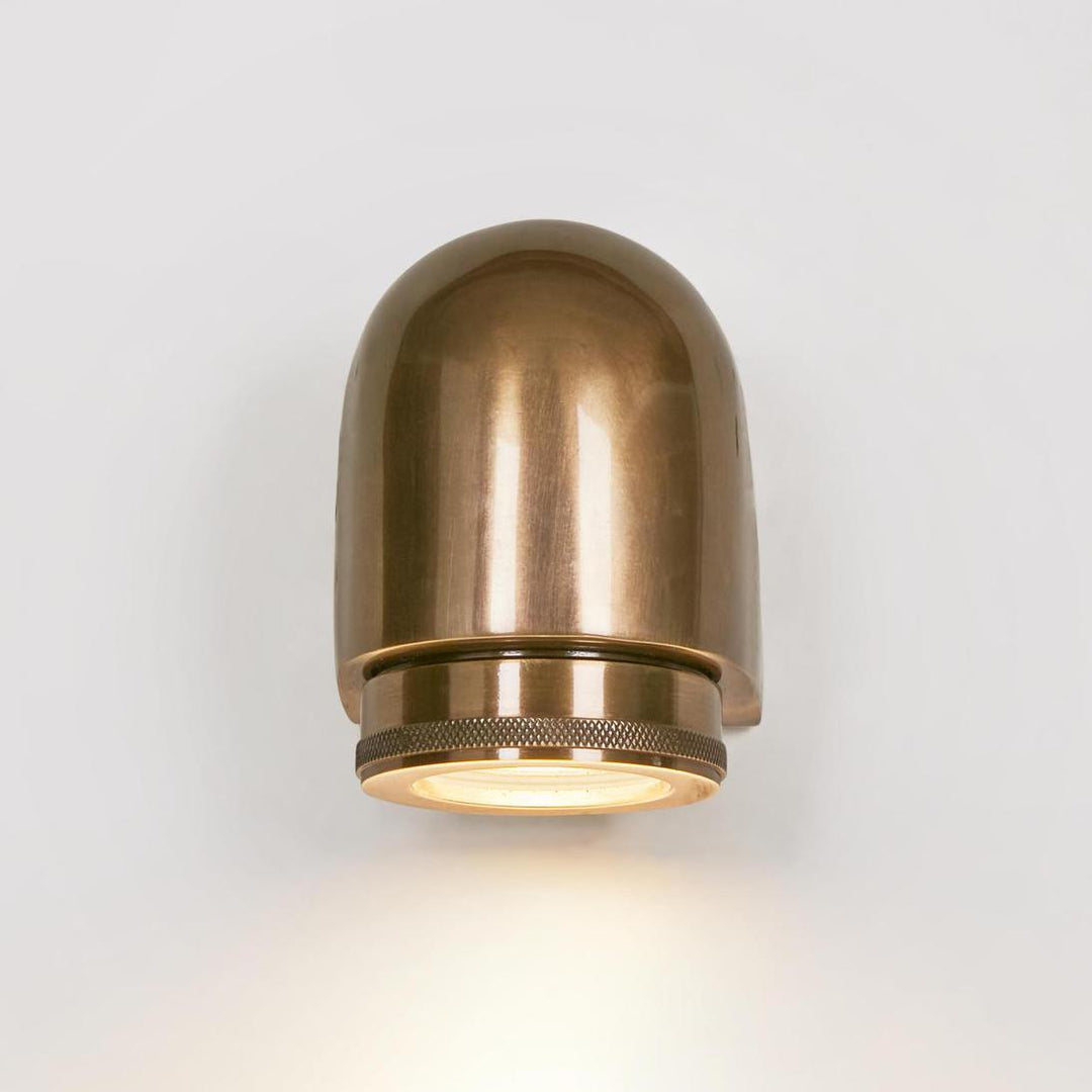 Sea Rock Outdoor Wall Light Antique Brass