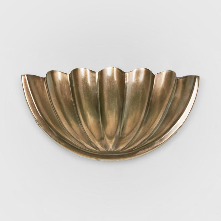 Half Moon Shell Shade Wall Light Small